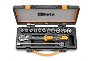Beta Zestaw 11-stu nasadek sześciokątnych 1/2'' z akcesoriami 10-22mm 13szt. 009200921