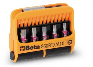 Beta Zestaw 10-ciu końcówek wkretakowych TORX® Tamper Resistant z uchwytem magnetycznym w etui 008600930