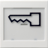 Gira Klawisz z dużym polem opisowym i dużym symbolem klucza System 55 (Biały matowy) 021827