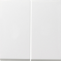 Gira Klawisz podwójny do łącznika samopowrotnego Gira F100 (Biały) 0915112