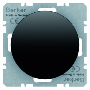 Berker - Hager Zaślepka z płytką czołową  R.1/R.3 czarny, połysk 10092045