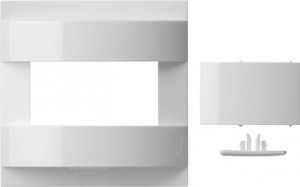 Gira Osłona wyłącznika samoczynnego z zestawem przysłon, komfort Gira F100 (Biały) 1471112