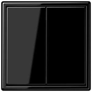 Jung Przycisk LS 990 Podwójny Uniwersalny – Czarny