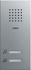 Gira Gong natynkowy System 55 kolor aluminium 120026