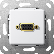 Gira Gniazdo podtynkowe Złącze VGA 15 pinów (Biały) 565203