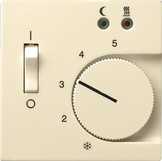 Gira Osłona regulatora temperatury RTP z stykiem zwiernym i czujnikiem podłogowym System 55 (Kremowy) 149401