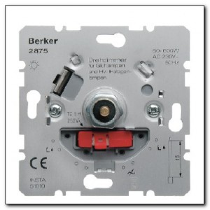 Berker - Hager Ściemniacz obrotowy z płynną regulacją 2875