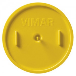 Vimar Pokrywa antimortarowa do puszki podtynkowej ø60mm do ścian murowanych - Żółta - V71011
