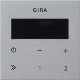 Gira Wyświetlacz do obsługi radia podtynkowego RDS System 55 (Aluminium) 248026