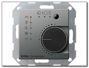 Gira Regulator KNX Gira E22 naturalny stalowy 210020