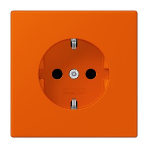 Jung Gniazdko SCHUKO Les Couleurs® Le Corbusier zabezpieczone - Orange vif  - LC1520KI4320S