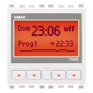 Vimar Przełącznik czasowy programowalny 120-230V 2M - Biały - 20448.B