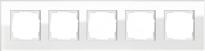Gira Ramka pięciokrotna Gira Esprit Szkło białe 021512