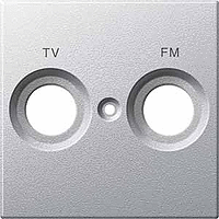 Merten Płytka centralna z oznaczeniem FM+TV gniazd antenowych MTN299560