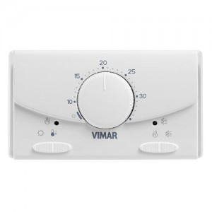 Vimar Termostat elektroniczny na baterie do montażu powierzchniowego - Biały - 02900