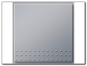 Gira Łącznik przyciskowy krzyżowy Gira TX_44 (IP 44) kolor aluminium 012765
