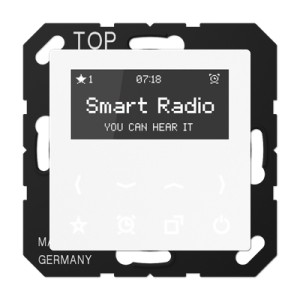 Jung Moduł Smart Radio z wyświetlaczem - Biały - RADA508WW