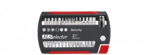 Wiha Zestaw bitów XLSelector Security Standard 25mm mieszany 1/4'' 31-cz. W pudełku 29416