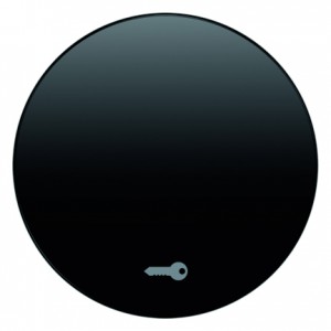 Berker - Hager Klawisz z nadrukiem symbolu ''drzwi''  R.1/R.3 czarny, połysk 16202015