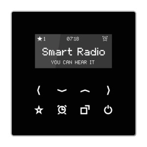 Jung Moduł Smart Radio z wyświetlaczem - Czarny - RADLS908SW