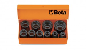 Beta Zestaw nasadek udarowych sześciokątnych 3/8'' w pudełku 7-22mm 10szt. 007100910