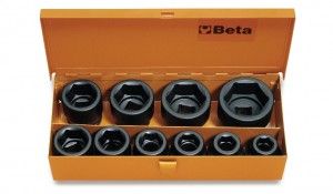Beta Zestaw nasadek udarowych sześciokątnych w pudełku 17-46mm 10szt. 007280910