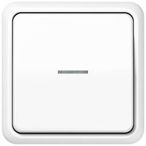 Jung Przełącznik CD 500 Podświetlony – Biały