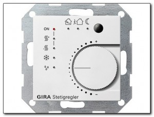 Gira Regulator KNX System 55 biały matowy 210027