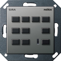 Gira Revox jednostka obsługowa Voxnet 218 do opisu Gira E22 (Naturalny stalowy) 223820