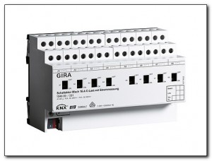 Gira Wyrobnik załącz. 8-kan. 16 A, obc. C KNX/EIB modułowy 104600
