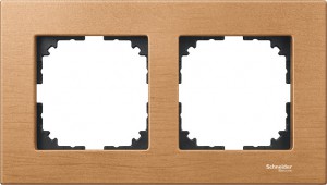Ramka Merten M-Elegance drewno podwójna, Buk MTN4052-3470
