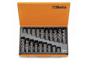 Beta Zestaw 150-ciu wierteł krętych cylindrycznych (Seria 412) w pudełku 1-10mm 004120450