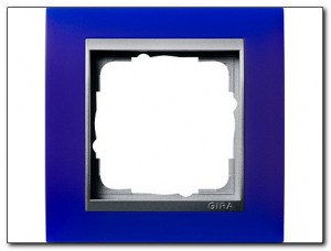 Gira Ramka pojedyncza do aluminiowych Gira Event Opaque niebieski 021193