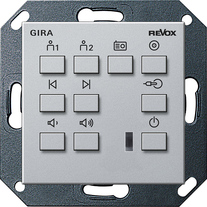 Gira Revox jednostka obsługowa Voxnet 218 System 55 (Aluminium lakierowane) 222826