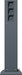 Gira 491mm 3x otwór Słupek zasilający antracytowy 134528