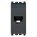 Vimar Eikon Gniazdo komputerowe RJ45 Kat. 6 Netsafe nieekranowane (UTP110) 1M - Antracyt - 20339.6