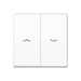 Jung AS Klawisz 2-krotny żaluzjowy z symbolami: ˄ i ˅ - Biały - AS591-5PWW