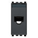 Vimar Eikon Gniazdo komputerowe RJ45 Kat. 6 Netsafe ekranowane (FTP) 1M - Antracyt - 20339.14