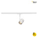 SLV Lampa BIMA I, matowo biała, GU10, max. 50W do szyny 1-fazowej - 143441