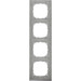 Merten Ramka 4-krotna M-Pure Decor - Stal/Aluminium - MTN4040-3646