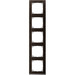 Merten Ramka 5-krotna M-Pure Decor - Wenge/Aluminium - MTN4050-3671