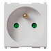 Vimar Plana Gniazdo z bolcem 2P+E 16A 230V 2M - Srebrne - 14212.SL