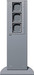 Gira 491mm 3x otwór Słupek zasilający kolor aluminium 134526