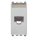 Vimar Eikon Gniazdo komputerowe RJ45 Kat. 6 Netsafe ekranowane (FTP) 1M - Srebrne - 20339.14.N