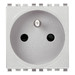 Vimar Eikon Gniazdo z bolcem 2P+E 16A 230V 2M - Srebrne - 20212.N